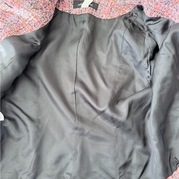 Jones New York Pink Tweed Button Up Blazer Petite - Picture 7 of 8